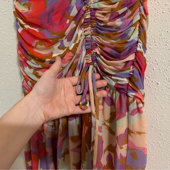 Nicholas Asymmetric Multicolor Mabel Midi Skirt - Size 2 - Picture 4 of 14